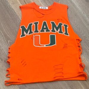 University of Miami Logo Tailgating Tee